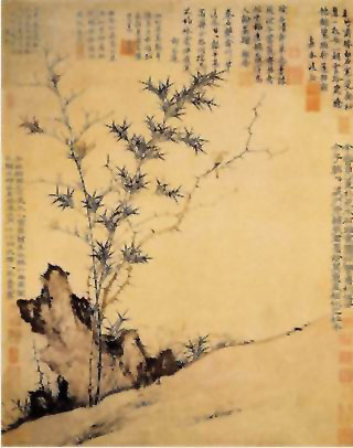 图片：棘竹幽禽图