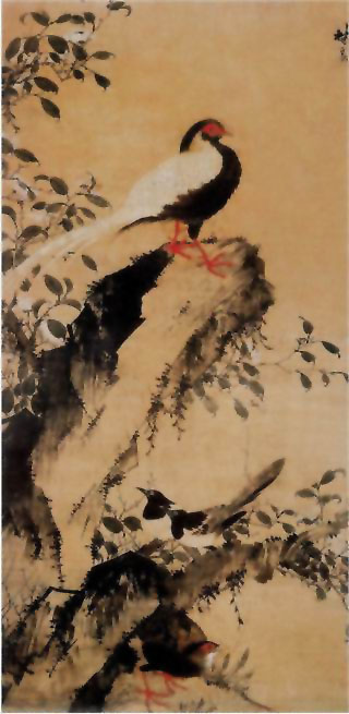图片：山茶白羽图