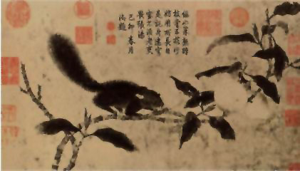 图片：桃枝松鼠兔