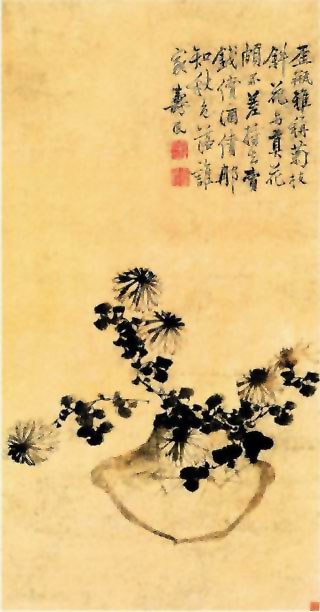 图片：歪瓶倚菊图