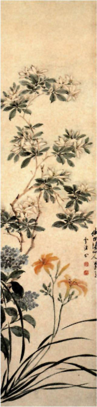 图片：设色花卉图