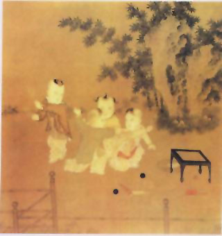 图片：小庭婴戏图