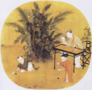 图片：蕉荫击球图