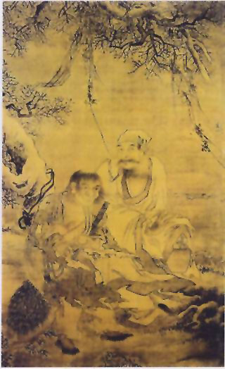 图片：寒山拾得图