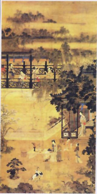 图片：春庭行乐图（之一、二）