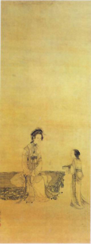 图片：白描仕女图