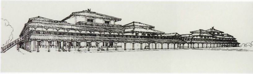 图片：秦朝咸阳宫1号建筑遗址复