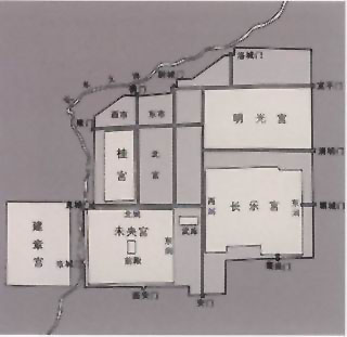 图片：西汉长安城平面示意图