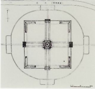 图片：长安城南郊礼制建筑复原图