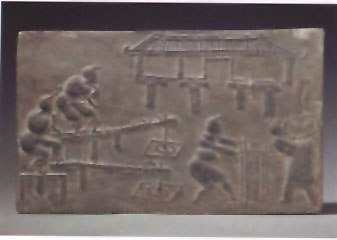图片：舂米画像砖