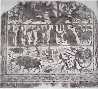 图片：牛耕画像石拓片（局部）