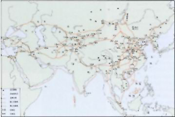 图片：汉代中外交通示意图