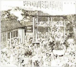 图片：佛寺晒经