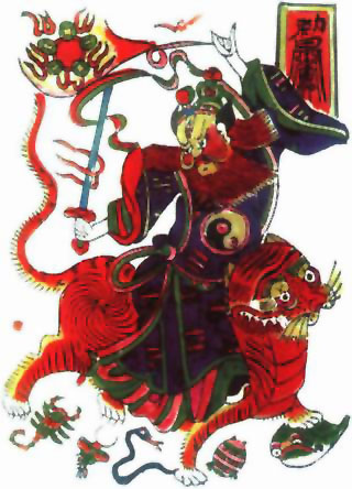图片：木雕张天师