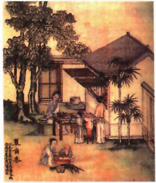 图片：包粽子