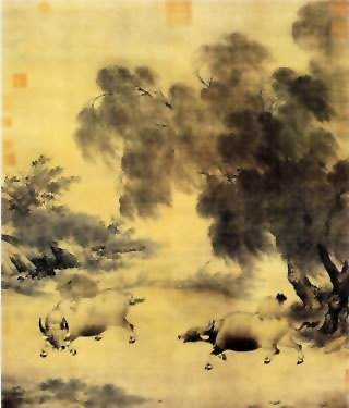 图片：风雨牧归图
