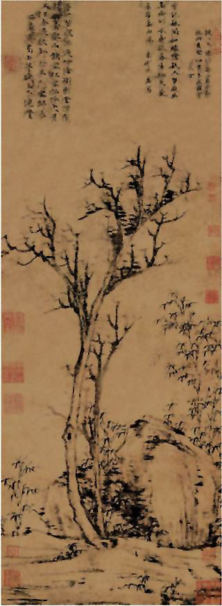 图片：苔痕树影图