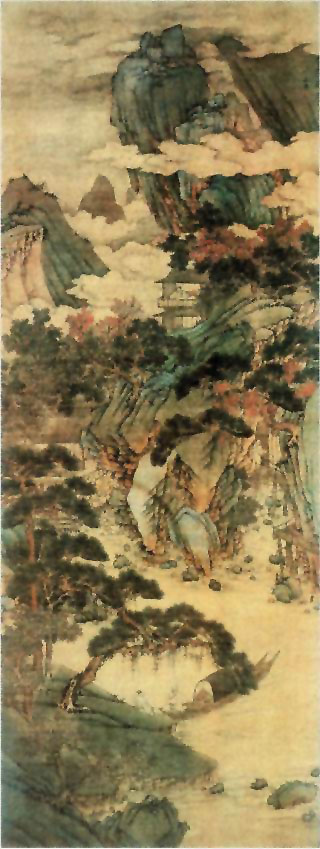 图片：雪际停舟图