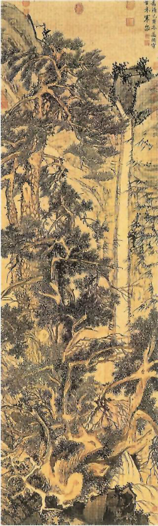 图片：古木寒泉图