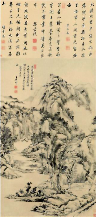 图片：仿黄公望富春山居图