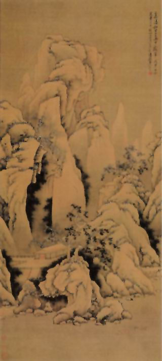 图片：雪溪行舟图