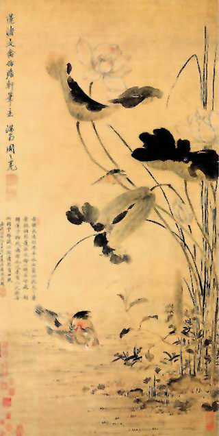 图片：莲渚文禽图