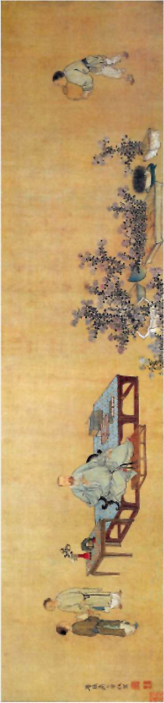 图片：王原祁艺菊图
