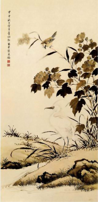 图片：芙蓉鹭鸶图