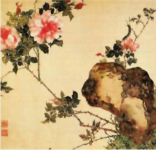 图片：花卉昆虫图局部
