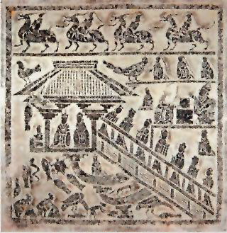 图片：水榭人物画像石