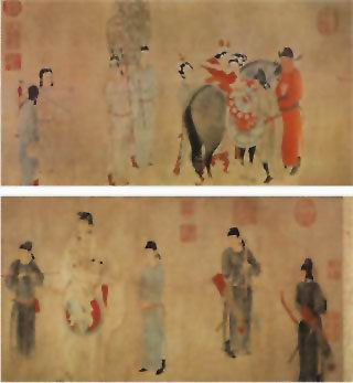 图片：杨贵妃上马图