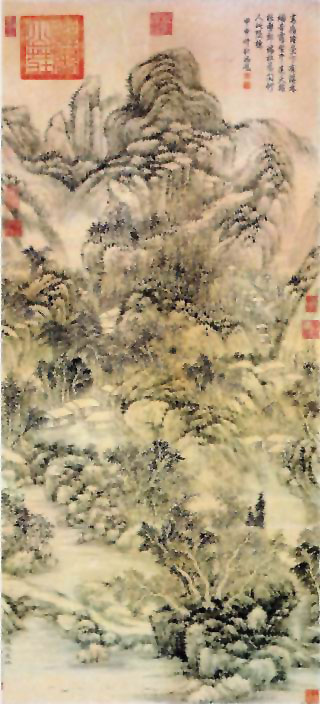 图片：烟磴寒林图