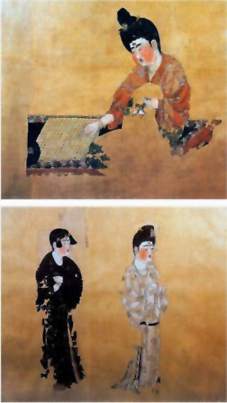 图片：弈棋仕女图