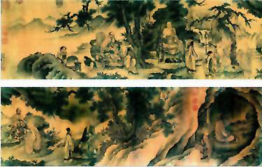 图片：达摩六代祖师像（局部）