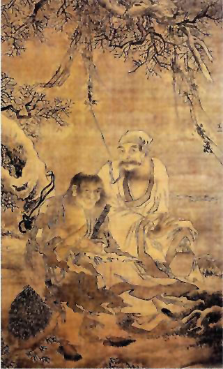 图片：寒山拾得图