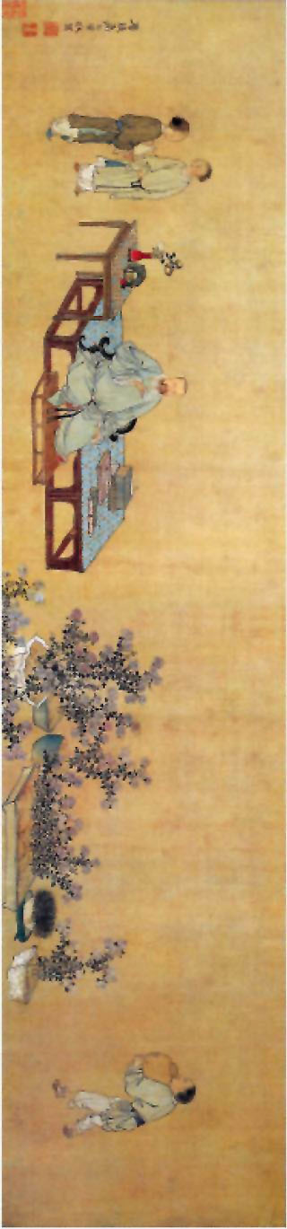 图片：王原祁艺菊图