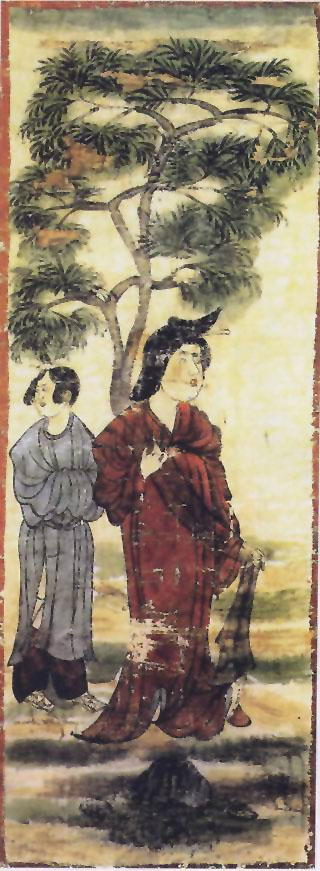图片：树下美人图