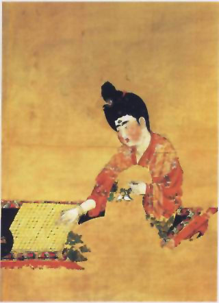 图片：弈棋仕女图