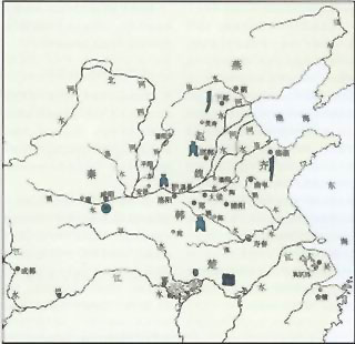 图片：战国货币流通图